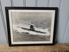 WW2Military, Gato-Class Submarine USS Angler (SS-240) FRAMED PHOTO.
