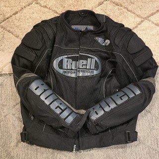 Buell Riding Jacket Size XL w/ Armor & Wind and Rain Removeable Liner