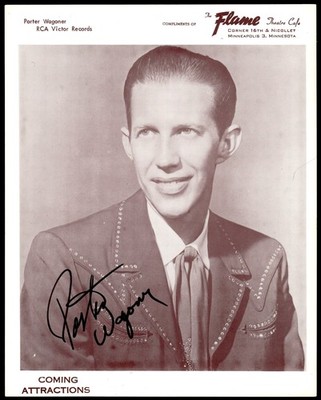Porter Wagoner Country Music Singer Signed 8 x 10'' Photo Auto *MH167