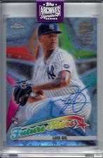 LUIS GIL 2025 TOPPS ARCHIVES SIGNATURE 2022 TOPPS LOGOFRACTOR AUTO RC #ED 1/1