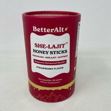 BetterAlt SHE-Lajit Honey Sticks, Strawberry Flavor - 30 Sticks