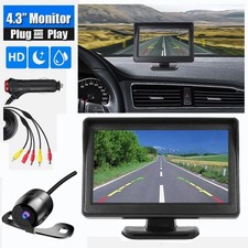 Car Rear View Backup Camera Reverse HD Parking Night Vision and 4.3" Monitor