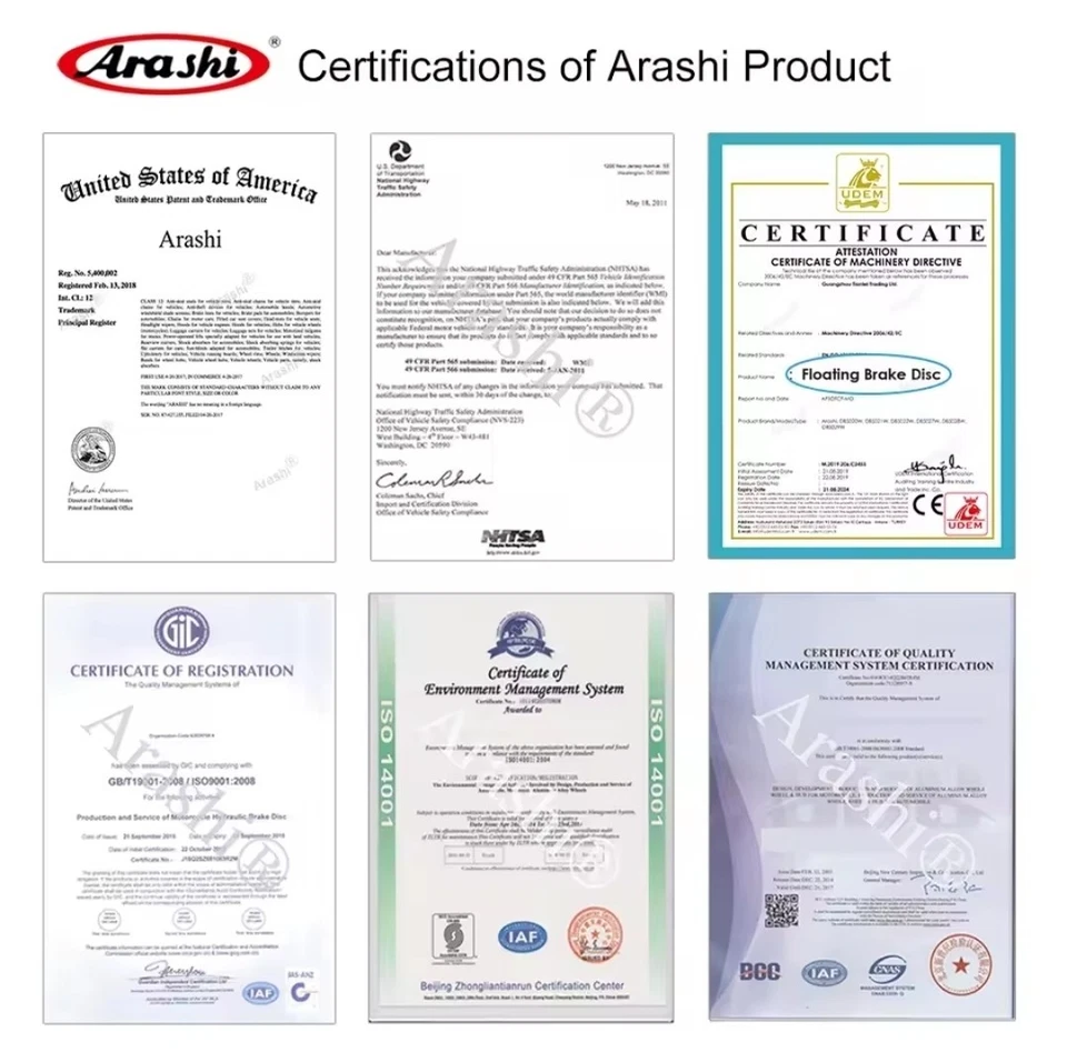 Floating Front Brake Discs For Yamaha Arashi Dbs022w High Performance - Image 4 of 4