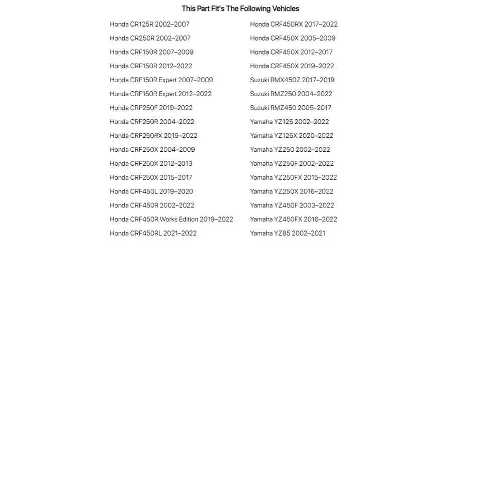 Fasst Rear Brake Return Spring Kit Red 6mm For HONDA CRF250X - Изображение 3 из 3