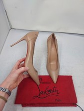 CHRISTIAN LOUBOUTIN EU 40 US 10 DONNA nuova pompa sportiva Kate Nude