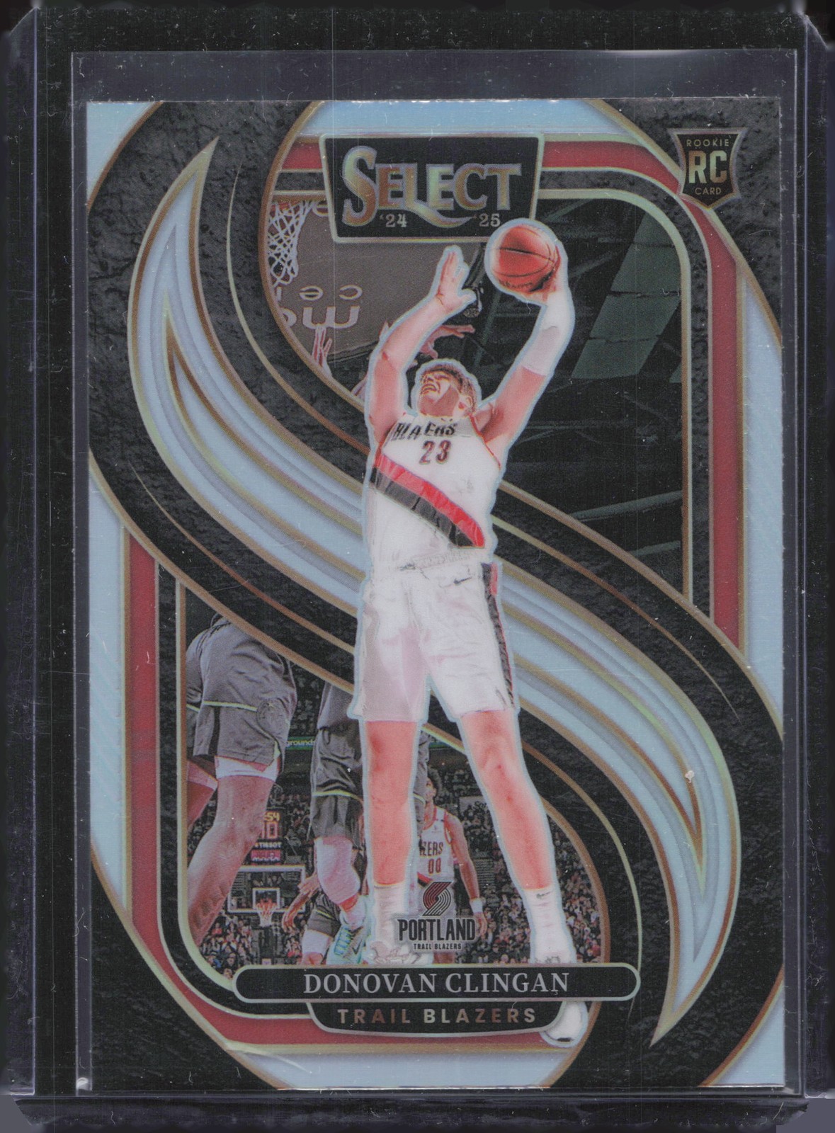 2024-25 Panini Select #199 Donovan Clingan Silver Prizm