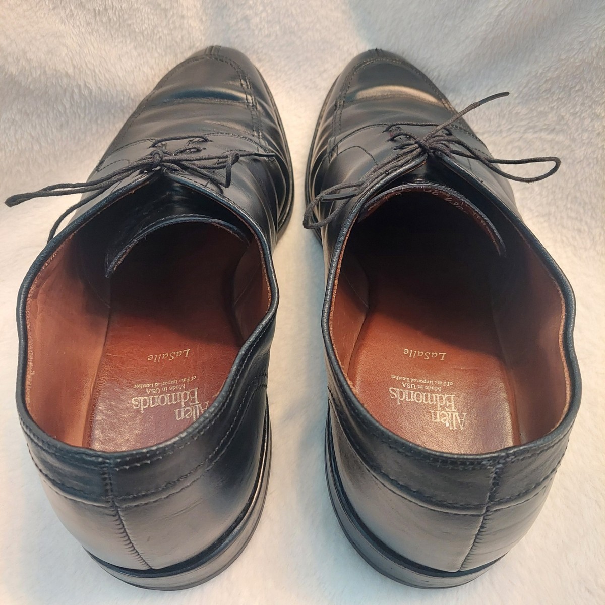 Allen Edmonds LaSalle Oxford Men 13 Wide 3E Black Leather  display picture 2
