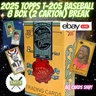 PRESIDENT/TITANIC SP - 2025 TOPPS T-205 BASEBALL 8 BOX ( 2 CARTON) BREAK #12