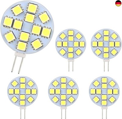 SCNNC G4 LED-Glühlampe 2W, AC12-24V, 200LM Warmweiß 3000K, 12 x 5050SMD, Ä