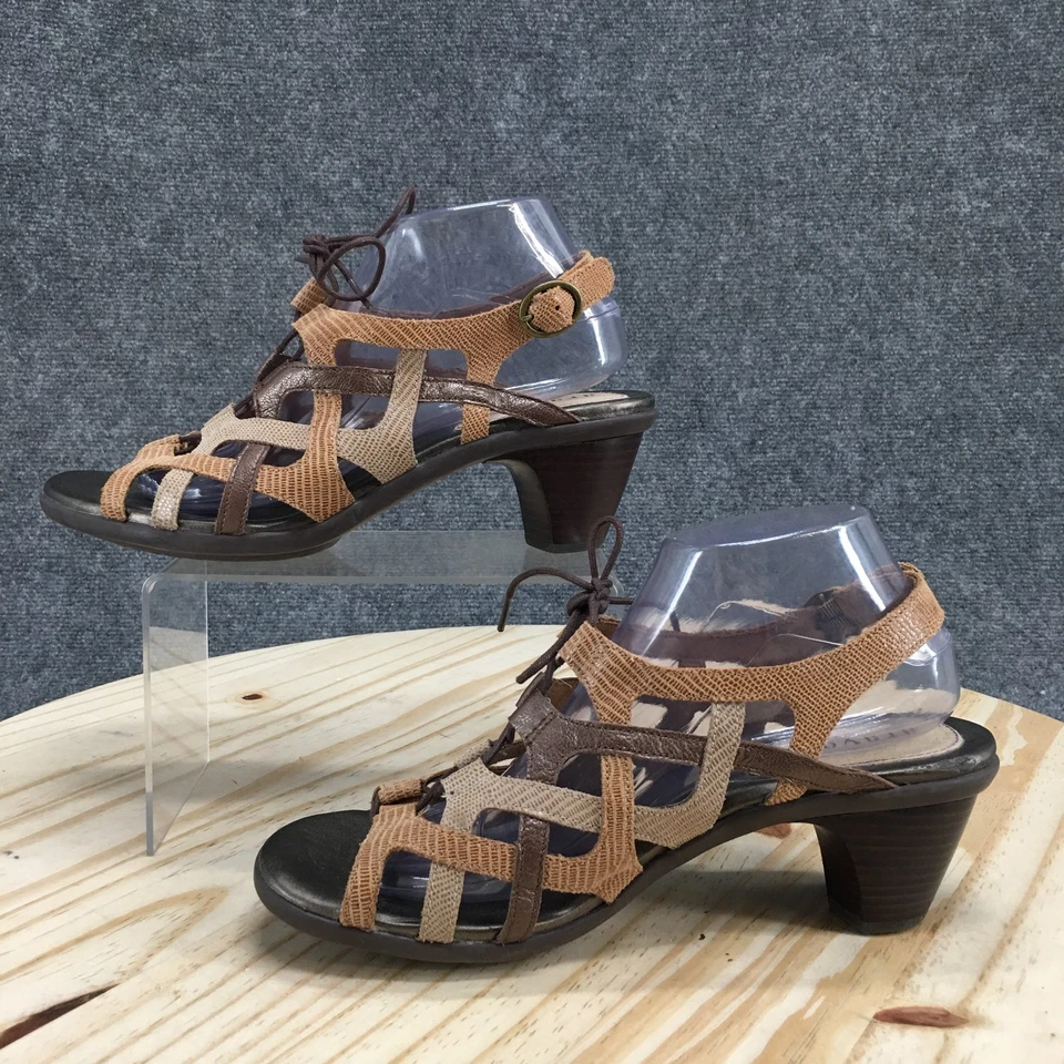 Босоножки женские Aravon New Balance 9 D Miranda с ремешками коричневые кожаные AAP09TNR - Изображение 2 из 4