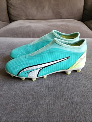 Size 5.5 - Puma Ultra Match + LL Laceless FG/AG Green Teal Grip