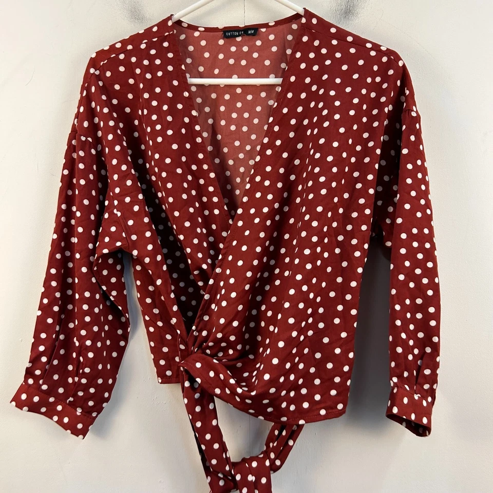 Blusa corta mediana de algodón para mujer L/S 17989 Foto 2 de 4