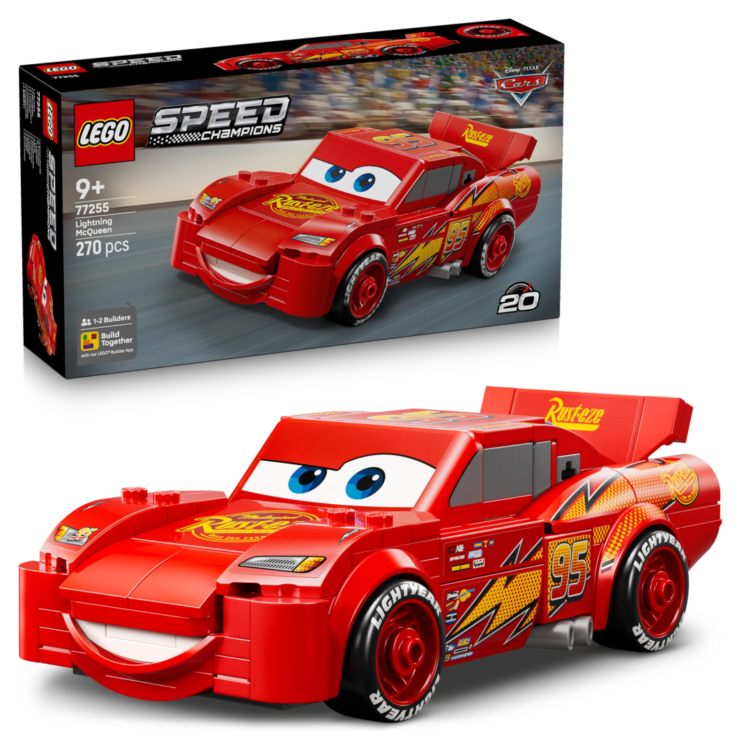 LEGO Speed Champions Lightning McQueen Race Car Toy - Collectible Multicolor - Image 15