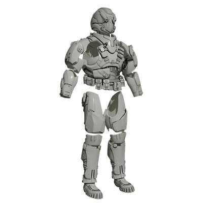 1/10 Scale Action Figure Kit: Inspired by Cerberus from Mass Effect