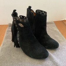 Harley-Davidson  Women's 6.5 Kedison Black Suede Fashion Boots D83991
