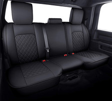 Dodge Ram Back Seat Covers Waterproof Leather Custom Fit 2009-2026 1500, 2010-20