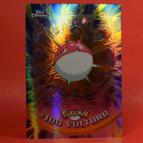 Topps Pokémon TV Card Chrome Series 2 #100 Spectra Voltorb Holo Foil