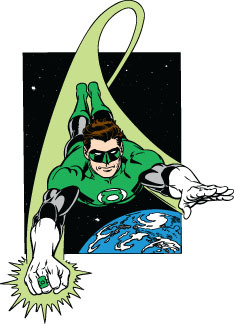 DC STYLE GUIDE PLATE GREEN LANTERN IN SPACE UK