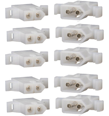 MOLEX .062'' 2 Pins Power Connector ( 2 Circuit ) Male Female w/Terminal (6 SET)