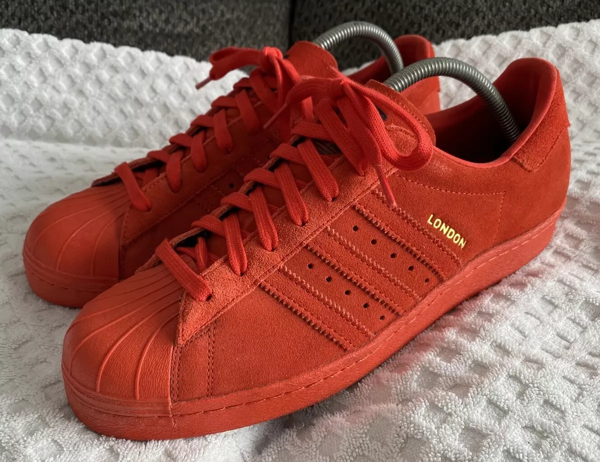 adidas Superstar 80s Series London Red Sneakers B32664 Size 11 2015 | eBay