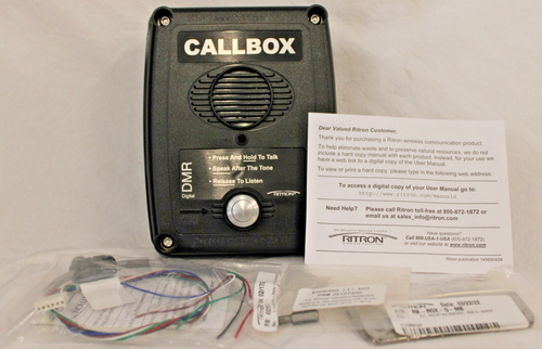 Ritron RQX-117DMR-BLK Two Way Radio Callbox - Digital DMR - 2W UHF (450-470 MHz)