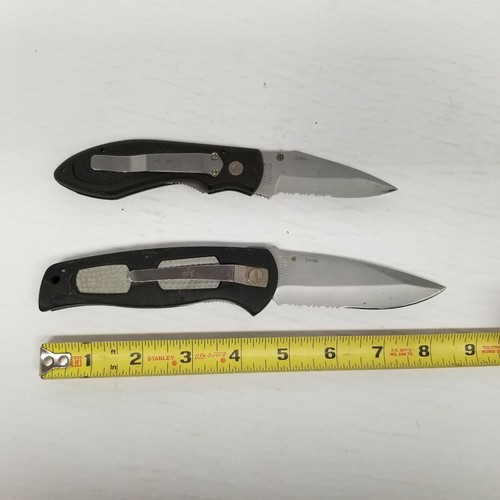 Frost Cutlery Flying Falcon Folding Pocketknife Lot of 2, Locking Blades - Picture 2 of 6
