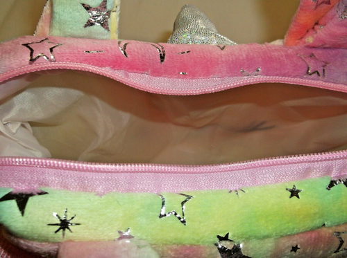Random Color Girls Unicorn Corduroy Soft Shoulder Bag Crossbody Size S NWOT - Picture 3 of 7