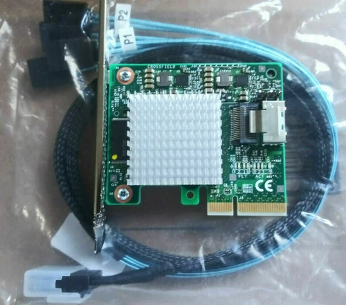 IBM H1110 9211 SAS 6Gbps HBA IT Mode for ZFS FreeNAS unRAID + SFF8087 SATA Cable