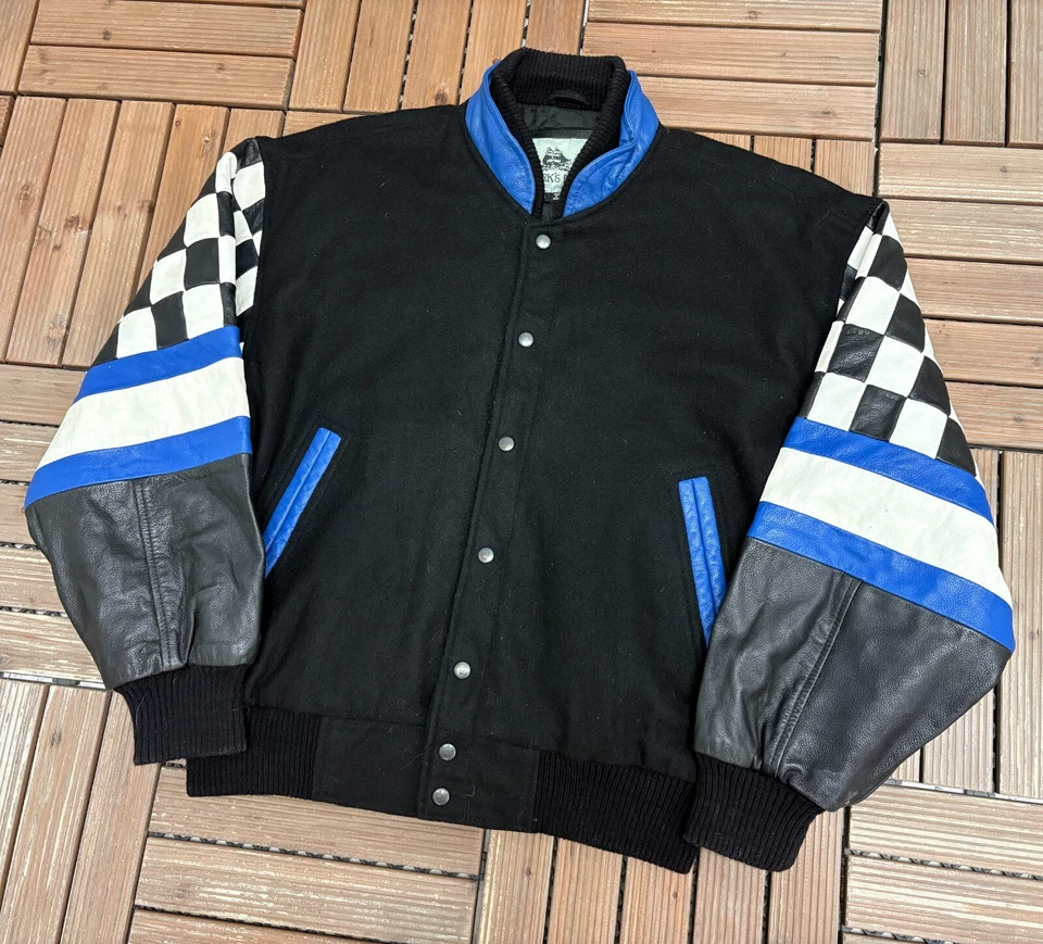 Springfield Falcons Embroidered Vintage Black Jacket Size Large - Imagen 4 de 4