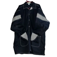 Rare LA Gate Jeans Mens Black Long Sleeve Jacket Size XL