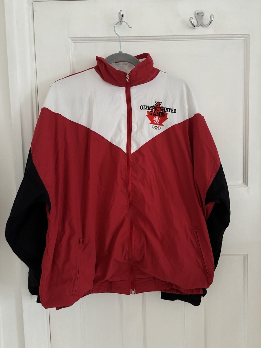 Vintage 1980s Adidas Calgary Olympic Winter Games Lined