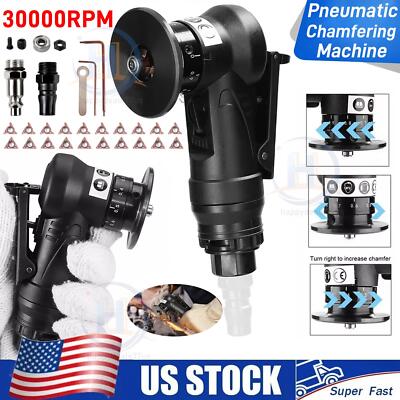 30000RPM 1/4'' Air Chamfer Tool Mini Pneumatic Chamfering Machine Air Beveling