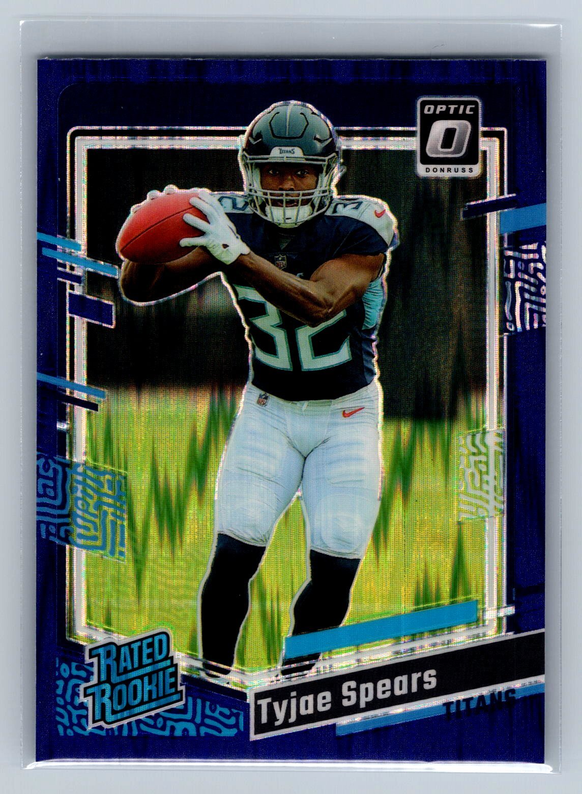 2023 Donruss Optic Tyjae Spears #297 Purple Shock Titans
