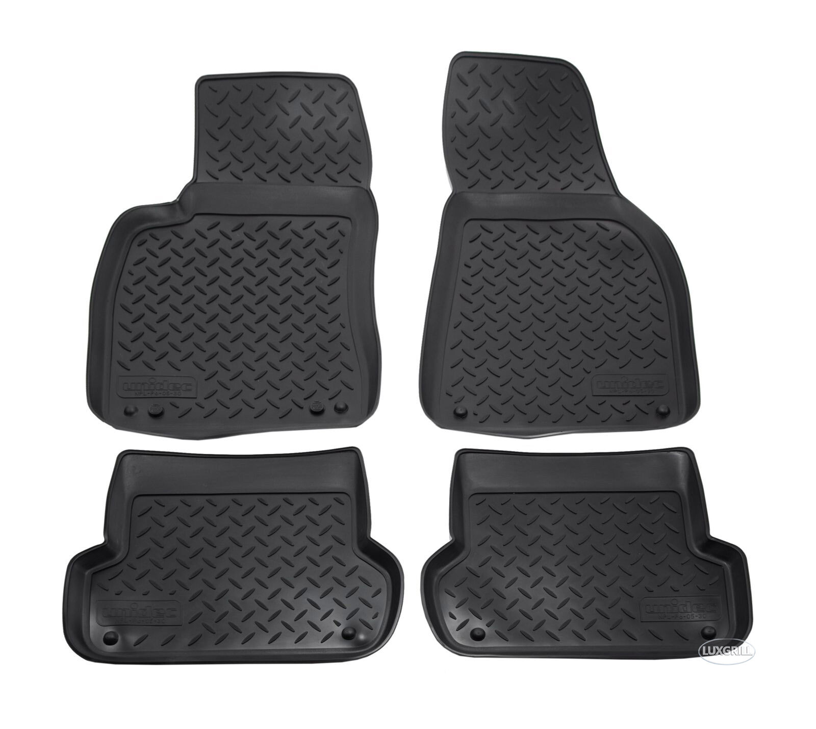 Tapis de sol caoutchouc Audi A4 B6 B7 protection 3D étanche noir