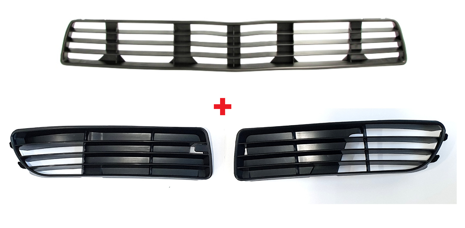 Grille prise d'air avant de remplacement pour Audi A4 B5 cassée, kit pare-choc noir clipsable