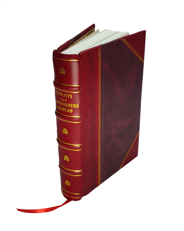 Rare 1892 French Chronicles Leather Bound Edition