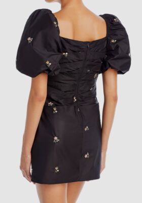 sea new york embroidered dress Sea Edwina Embroidery Short Sleeve Dress