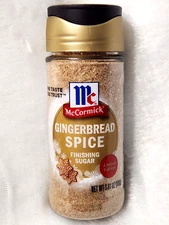McCormick Gingerbread Spice Finishing Sugar 3.81 oz Limited Edition SOLD OUT