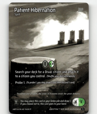 Kryptik TCG Patient Hibernation Wicked Prophecy Wave 1 eBay Gen