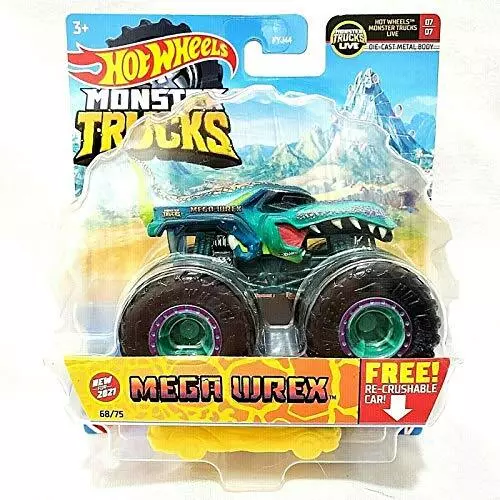 Hot Wheels Monster Trucks Mega Wrex 1:43 Scale