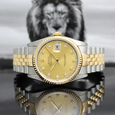 Rolex Datejust Stahl / Gold Ref: 16233 mit Rolex Box & Papiere von 1989