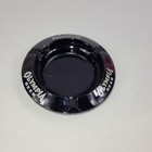 Olympia Beer 4.25" Ashtray Vintage Round Black Glass Beer Ale Bar Pub Dish