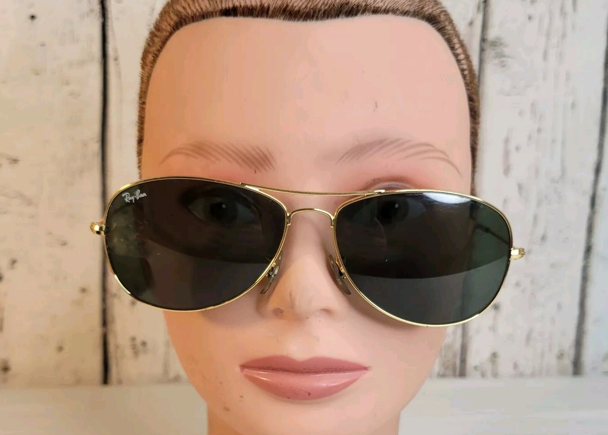 Ray-ban Cockpit Sunglasses RB 3362 with Case Gold Rim (READ) | eBay