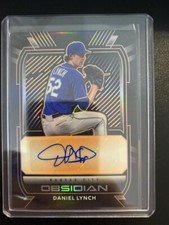 2021 Panini Obsidian Autographs Electric Etch Orange #3 Daniel Lynch Royals