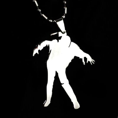 Zombie Undead Walker Walking Dead Monster Stainless Steel Pendant PLUS FREE Chai