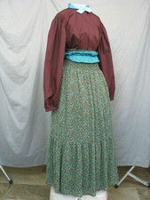 Victorian Dress Edwardian Costume Civil War Prairie Western Style Reenactment