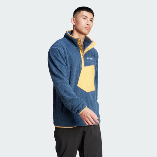 NEW Mens $140 ADIDAS TERREX XPLORIC High-Pile-Fleece Pullover Jacket XXL - Picture 7 of 9