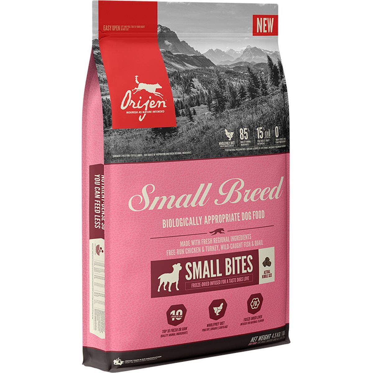 mangime Orijen Small Breed Pollo Tacchino Pesce 4,5 Kg