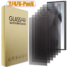 For Samsung S24/S24 Plus/S24 Ultra Black Privacy Tempered Glass Screen Protector
