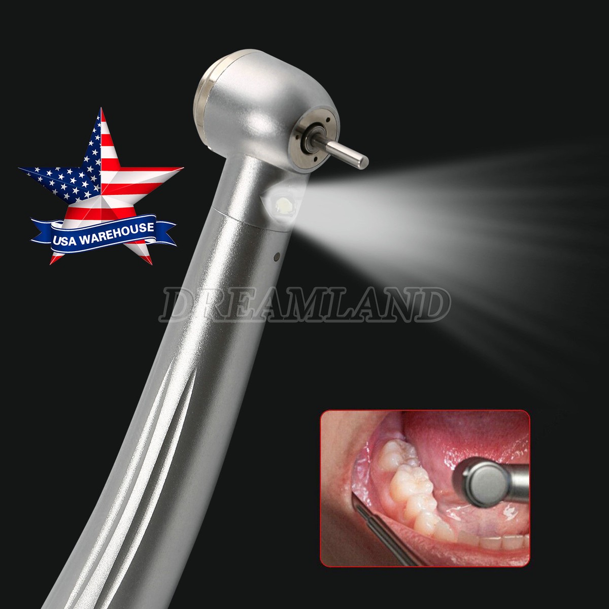 1-10X NSK Style Dental Fiber Optic High Speed Handpiece LED E-generator